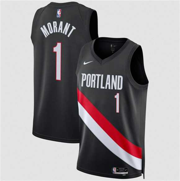 Men's Portland Trail Blazers #1 Ja Morant Black 2026 Icon Edition Stitched Basketball Jersey Dzhi,We sell and wholesale Men's Portland Trail Blazers #1 Ja Morant Black 2026 Icon Edition Stitched Basketball Jersey Dzhi on line form chian!