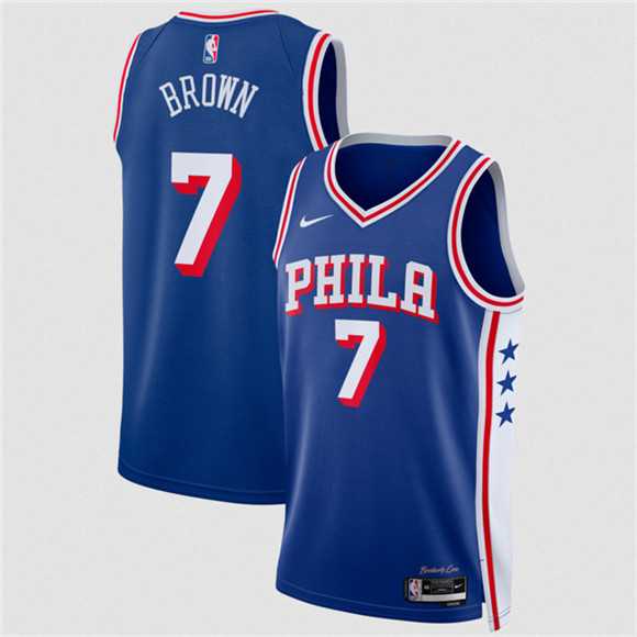 Men's Philadelphia 76ers #7 Jaylen Brown Royal 2026 Icon Edition Stitched Jersey Dzhi,We sell and wholesale Men's Philadelphia 76ers #7 Jaylen Brown Royal 2026 Icon Edition Stitched Jersey Dzhi on line form chian!