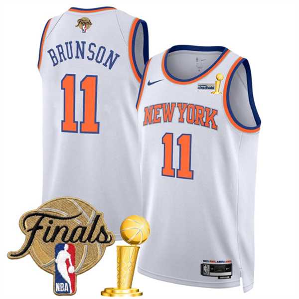 New Yok Knicks #11 Jalen Brunson White 2026 Finals Patch And Finals Champions Patch Association Edition Stitched Basketball Jersey Dzhi,We sell and wholesale New Yok Knicks #11 Jalen Brunson White 2026 Finals Patch And Finals Champions Patch Association Edition Stitched Basketball Jersey Dzhi on line form chian!