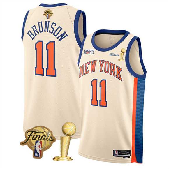 New Yok Knicks #11 Jalen Brunson Cream 2026 Finals Patch And Finals Champions Patch City Edition Stitched Basketball Jersey Dzhi,We sell and wholesale New Yok Knicks #11 Jalen Brunson Cream 2026 Finals Patch And Finals Champions Patch City Edition Stitched Basketball Jersey Dzhi on line form chian!
