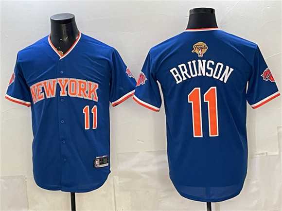 Men's New York Knicks #11 Jalen Brunson Blue 2026 Finals Patch Stitched Jersey Dzhi,We sell and wholesale Men's New York Knicks #11 Jalen Brunson Blue 2026 Finals Patch Stitched Jersey Dzhi on line form chian!