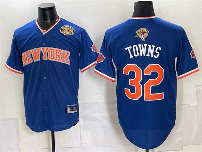 Men's New York Knicks #32 Karl-Anthony Towns Blue 2026 Finals & Eastern Conference Champions Patch Stitched Jersey Dzhi,We sell and wholesale Men's New York Knicks #32 Karl-Anthony Towns Blue 2026 Finals & Eastern Conference Champions Patch Stitched Jersey Dzhi on line form chian!