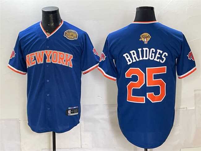 Men's New York Knicks #25 Mikal Bridges Blue 2026 Finals & Eastern Conference Champions Patch Stitched Jersey Dzhi,We sell and wholesale Men's New York Knicks #25 Mikal Bridges Blue 2026 Finals & Eastern Conference Champions Patch Stitched Jersey Dzhi on line form chian!