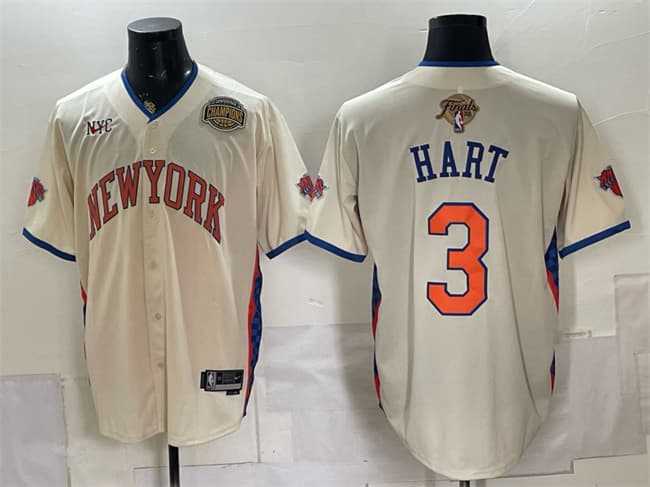 Men's New York Knicks #3 Josh Hart Cream 2026 Finals & Eastern Conference Champions Patch Stitched Jersey Dzhi,We sell and wholesale Men's New York Knicks #3 Josh Hart Cream 2026 Finals & Eastern Conference Champions Patch Stitched Jersey Dzhi on line form chian!