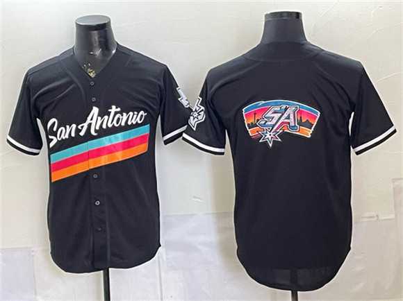 Men's San Antonio Spurs Team Big Logo Black Stitched Jerseys Dzhi,We sell and wholesale Men's San Antonio Spurs Team Big Logo Black Stitched Jerseys Dzhi on line form chian!