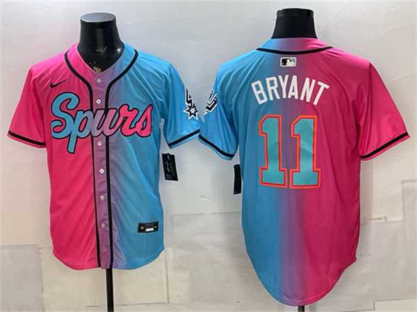Men's San Antonio Spurs #11 Carter Bryant Pink Blue Limited Stitched Jersey Dzhi,We sell and wholesale Men's San Antonio Spurs #11 Carter Bryant Pink Blue Limited Stitched Jersey Dzhi on line form chian!