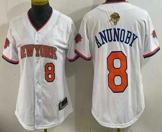 Women's New Yok Knicks #8 OG Anunoby White 2026 Finals Patch Stitched Jersey Dzhi,We sell and wholesale Women's New Yok Knicks #8 OG Anunoby White 2026 Finals Patch Stitched Jersey Dzhi on line form chian!