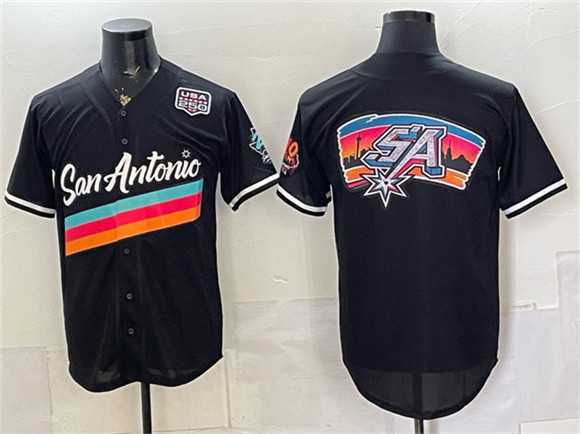 Men's San Antonio Spurs Team Big Logo Black USA 250' Patch City Edition Stitched Jersey Dzhi,We sell and wholesale Men's San Antonio Spurs Team Big Logo Black USA 250' Patch City Edition Stitched Jersey Dzhi on line form chian!