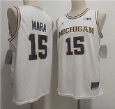 Men's Michigan Wolverines #15 Aday Mara White 2026 Vapor Limited Stitched Jersey,baseball caps,new era cap wholesale,wholesale hats