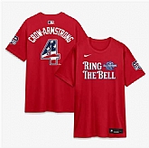 Men's National League #4 Pete Crow-Armstrong Red 2026 All-Star Game Name & Number T-Shirt,baseball caps,new era cap wholesale,wholesale hats
