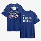Men's American League #99 Aaron Judge Blue 2026 All-Star Game Name & Number T-Shirt,baseball caps,new era cap wholesale,wholesale hats