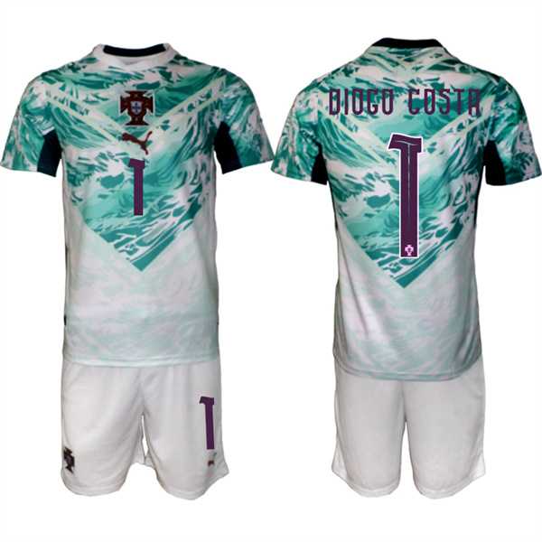 Men's Portugal Team #1 Diogo Costa Green 2026 World Cup Away Soccer Jersey Suit,We sell and wholesale Men's Portugal Team #1 Diogo Costa Green 2026 World Cup Away Soccer Jersey Suit on line form chian!
