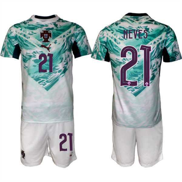 Men's Portugal Team #21 Ruben Neves Green 2026 World Cup Away Soccer Jersey Suit,We sell and wholesale Men's Portugal Team #21 Ruben Neves Green 2026 World Cup Away Soccer Jersey Suit on line form chian!