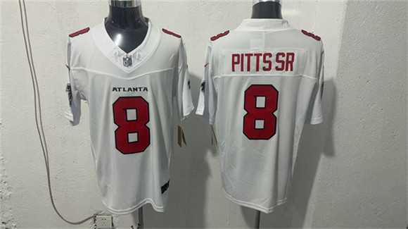 Men's Atlanta Falcons #8 Kyle Pitts Sr. White 2026 New F.U.S.E. Vapor Untouchable Limited Stitched Jersey,We sell and wholesale Men's Atlanta Falcons #8 Kyle Pitts Sr. White 2026 New F.U.S.E. Vapor Untouchable Limited Stitched Jersey on line form chian!