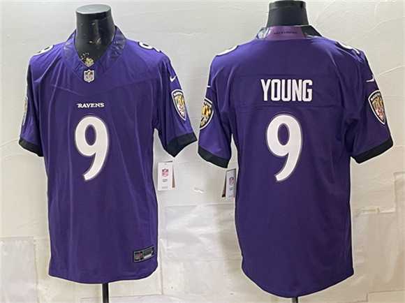 Men's Baltimore Ravens #9 Zion Young Purple 2026 F.U.S.E. Vapor Limited Stitched Jersey,We sell and wholesale Men's Baltimore Ravens #9 Zion Young Purple 2026 F.U.S.E. Vapor Limited Stitched Jersey on line form chian!