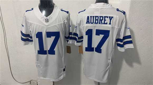 Men's Dallas Cowboys #17 Brandon Aubrey White 2026 F.U.S.E Vapor Untouchable Limited Stitched Jersey,We sell and wholesale Men's Dallas Cowboys #17 Brandon Aubrey White 2026 F.U.S.E Vapor Untouchable Limited Stitched Jersey on line form chian!