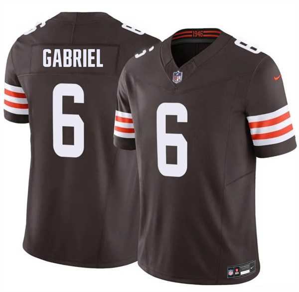 Men's Cleveland Browns #6 Dillon Gabriel Brown 2026 F.U.S.E. Vapor Limited Stitched Jersey,We sell and wholesale Men's Cleveland Browns #6 Dillon Gabriel Brown 2026 F.U.S.E. Vapor Limited Stitched Jersey on line form chian!