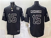 Men's Las Vegas Raiders #15 Fernando Mendoza Black F.U.S.E. 65th Anniversary Patch Vapor Untouchable Limited Stitched Jersey,baseball caps,new era cap wholesale,wholesale hats