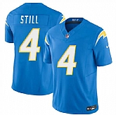 Men's Los Angeles Chargers #4 Tarheeb Still Blue 2026 F.U.S.E. Vapor Limited Stitched Jersey,baseball caps,new era cap wholesale,wholesale hats