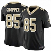 Men's New Orleans Saints #85 Jalen Cropper Black 2026 F.U.S.E. Vapor Limited Stitched Jersey