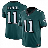 Men's Philadelphia Eagles #11 Jihaad Campbell Green 2026 F.U.S.E. Vapor Untouchable Limited Stitched Jersey