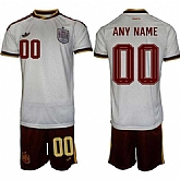 Men's Spain Team Custom White Soccer Jersey Suit,baseball caps,new era cap wholesale,wholesale hats