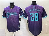 Men's Arizona Diamondbacks #28 Nolan Arenado Purple 2025 City Connect Limited Stitched Jersey Dzhi,baseball caps,new era cap wholesale,wholesale hats