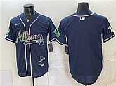 Men's Atlanta Braves Blank Navy Galaxy With Outkast Patch Vapor Limited Stitched Jersey Dzhi,baseball caps,new era cap wholesale,wholesale hats