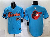 Men's Baltimore Orioles Team Big Logo Blue With Patch Vapor Premier Limited Stitched Jersey Dzhi,baseball caps,new era cap wholesale,wholesale hats