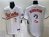 Men's Baltimore Orioles #2 Gunnar Henderson White USA 250 Fourth of July Home Stitched Jersey Dzhi,baseball caps,new era cap wholesale,wholesale hats
