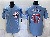 Men's Chicago Cubs #47 Trump Blue 2026 2nd Alternate Limited Stitched Jersey,baseball caps,new era cap wholesale,wholesale hats
