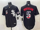 Men's Chicago White Sox #5 Munetaka Murakami Black 2026 USA 250 Fourth of July Stitched Jersey Dzhi,baseball caps,new era cap wholesale,wholesale hats