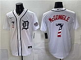 Men's Detroit Tigers #7 Kevin McGonigle White 2026 USA 250 Fourth of July Stitched Jersey Dzhi,baseball caps,new era cap wholesale,wholesale hats