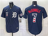 Men's Detroit Tigers #7 Kevin McGonigle Navy 2026 USA 250 Fourth of July Stitched Jersey Dzhi,baseball caps,new era cap wholesale,wholesale hats