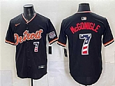 Men's Detroit Tigers #7 Kevin McGonigle Black 2026 USA 250 Fourth of July Stitched Jersey Dzhi,baseball caps,new era cap wholesale,wholesale hats