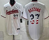 Men's Cleveland Guardians #37 Travis Bazzana White USA 250 Fourth of July Home Stitched Jersey Dzhi,baseball caps,new era cap wholesale,wholesale hats
