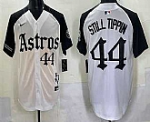 Men's Houston Astros #44 Still Tippin White Black Gothic Houston Born Barrio Raised Limited Stitched Jersey Dzhi,baseball caps,new era cap wholesale,wholesale hats