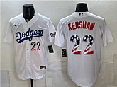 Men's Los Angeles Dodgers #22 Clayton Kershaw White USA 250 Fourth of July Home Stitched Jersey Dzhi,baseball caps,new era cap wholesale,wholesale hats