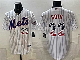 Men's New York Mets #22 Juan Soto White USA 250 Fourth of July Home Stitched Jersey Dzhi,baseball caps,new era cap wholesale,wholesale hats