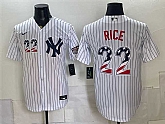 Men's New York Yankees #22 Ben Rice White USA 250 Fourth of July Home Stadium Stitched Jersey Dzhi,baseball caps,new era cap wholesale,wholesale hats