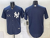 Men's New York Yankees x KAWS Navy Stadium Stitched Jersey Dzhi,baseball caps,new era cap wholesale,wholesale hats