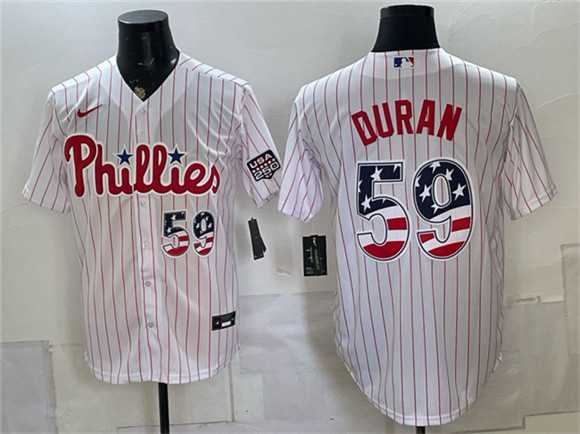 Men's Philadelphia Phillies #59 Jhoan Duran White USA 250 Fourth of July Home Stitched Jersey Dzhi,We sell and wholesale Men's Philadelphia Phillies #59 Jhoan Duran White USA 250 Fourth of July Home Stitched Jersey Dzhi on line form chian!