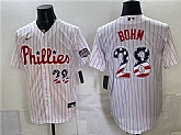 Men's Philadelphia Phillies #28 Alec Bohm White USA 250 Fourth of July Home Stitched Jersey Dzhi,baseball caps,new era cap wholesale,wholesale hats