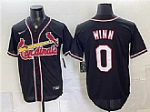 Men's St. Louis Cardinals #0 Masyn Winn 2026 Fashion Replica Black Out Stitched Jersey,baseball caps,new era cap wholesale,wholesale hats