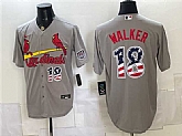 Men's St. Louis Cardinals #18 Jordan Walker Gray USA 250 Fourth of July Stitched Jersey Dzhi,baseball caps,new era cap wholesale,wholesale hats