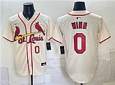 Men's St. Louis Cardinals #0 Masyn Winn Cream Limited Stitched Jersey,baseball caps,new era cap wholesale,wholesale hats