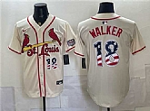Men's St. Louis Cardinals #18 Jordan Walker Cream USA 250 Fourth of July Stitched Jersey Dzhi,baseball caps,new era cap wholesale,wholesale hats