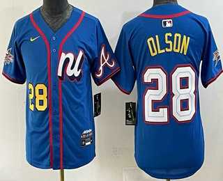 Youth Atlanta Braves #28 Matt Olson Number Blue 2025 All Star Limited Stitched Jersey Dzhi,We sell and wholesale Youth Atlanta Braves #28 Matt Olson Number Blue 2025 All Star Limited Stitched Jersey Dzhi on line form chian!