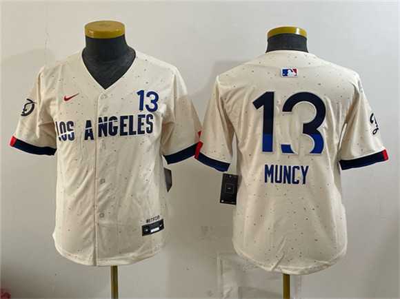 Youth Los Angeles Dodgers #13 Max Muncy Cream 2024 City Connect Limited Stitched Jersey Dzhi,We sell and wholesale Youth Los Angeles Dodgers #13 Max Muncy Cream 2024 City Connect Limited Stitched Jersey Dzhi on line form chian!