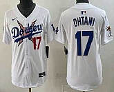 Youth Los Angeles Dodgers x One Piece #17 Shohei Ohtani White Vapor Premier Limited Stitched Jersey,baseball caps,new era cap wholesale,wholesale hats